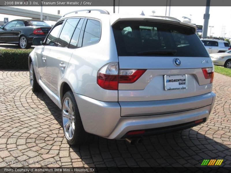Titanium Silver Metallic / Grey 2008 BMW X3 3.0si