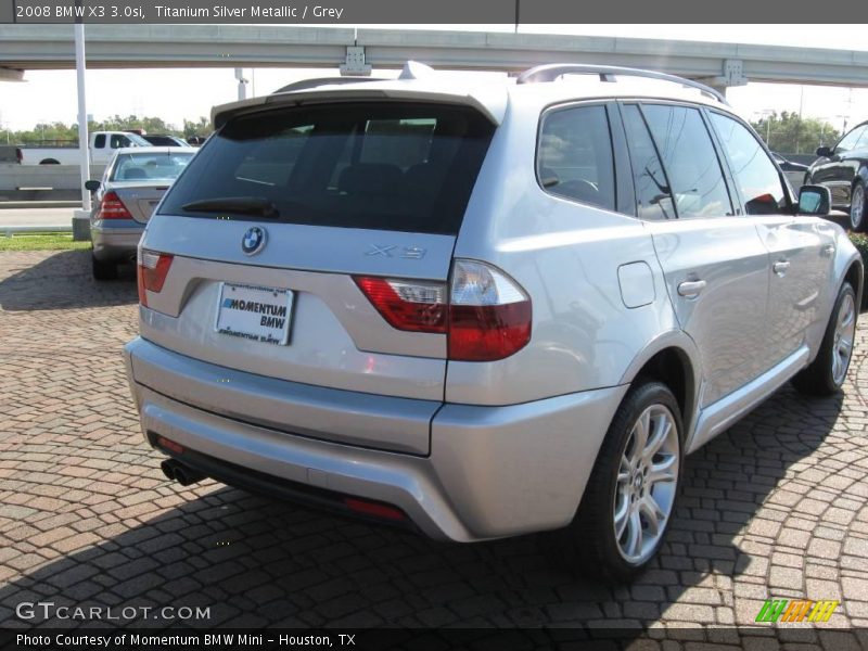 Titanium Silver Metallic / Grey 2008 BMW X3 3.0si