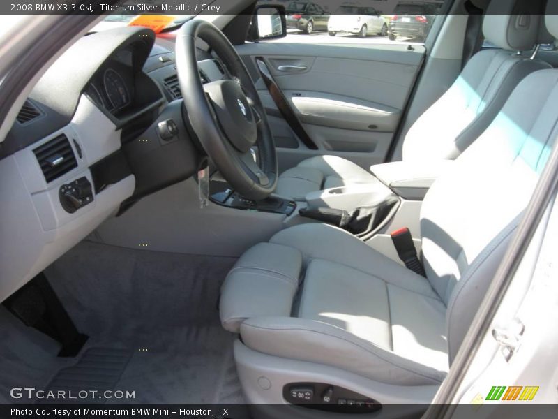 Titanium Silver Metallic / Grey 2008 BMW X3 3.0si