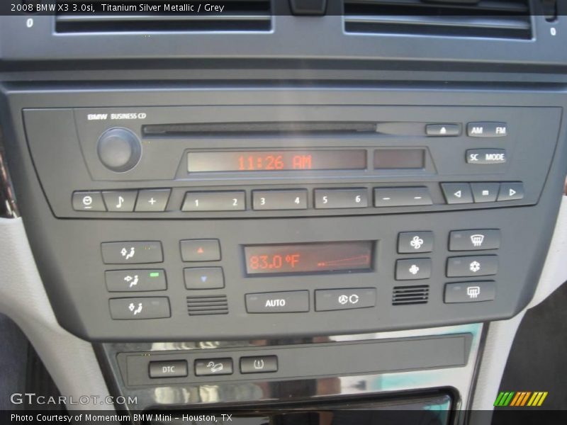 Titanium Silver Metallic / Grey 2008 BMW X3 3.0si