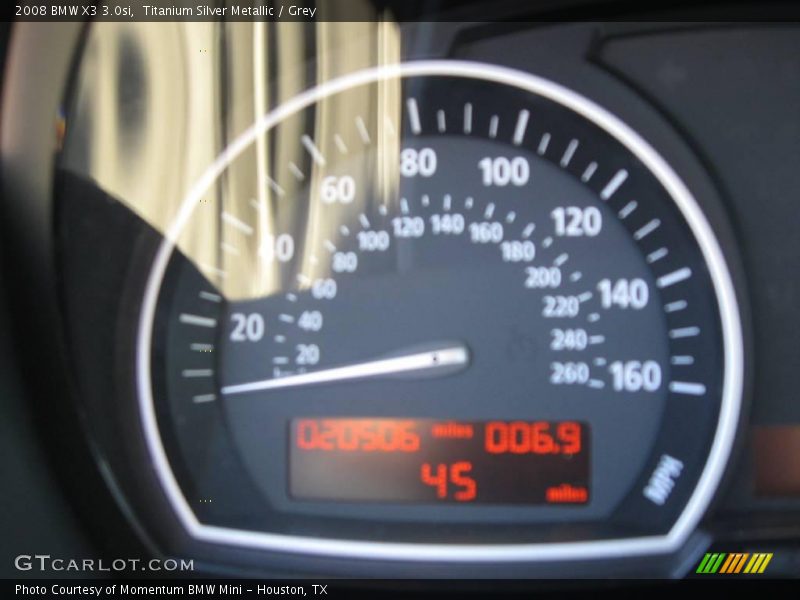 Titanium Silver Metallic / Grey 2008 BMW X3 3.0si
