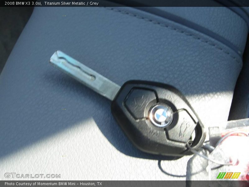 Titanium Silver Metallic / Grey 2008 BMW X3 3.0si