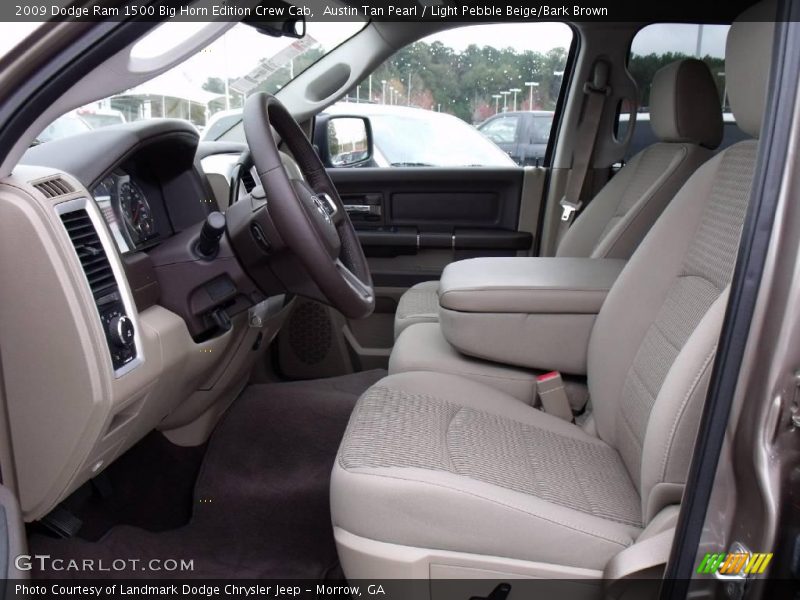 Austin Tan Pearl / Light Pebble Beige/Bark Brown 2009 Dodge Ram 1500 Big Horn Edition Crew Cab