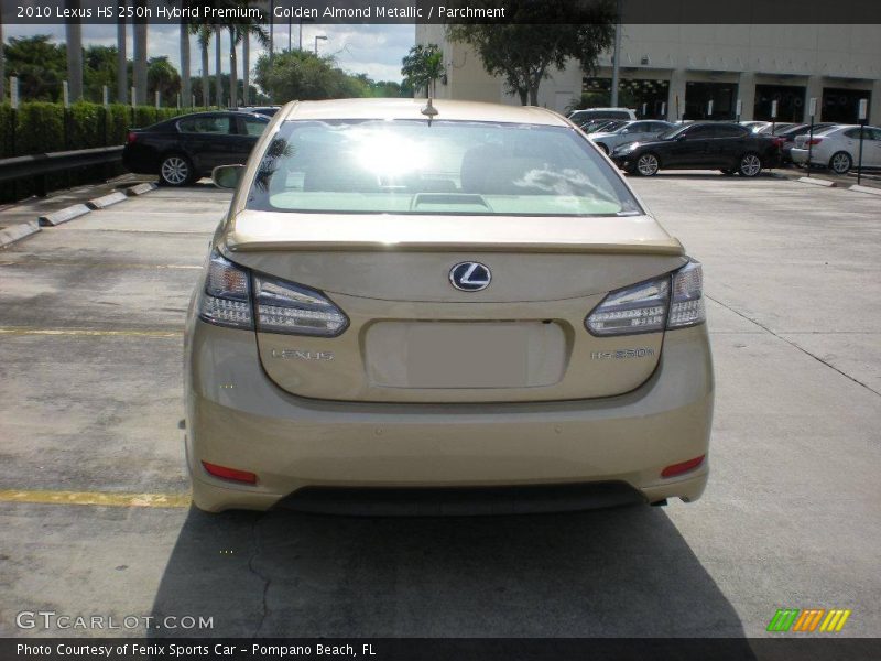 Golden Almond Metallic / Parchment 2010 Lexus HS 250h Hybrid Premium