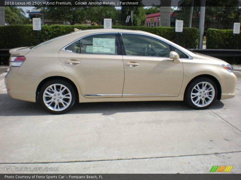 Golden Almond Metallic / Parchment 2010 Lexus HS 250h Hybrid Premium