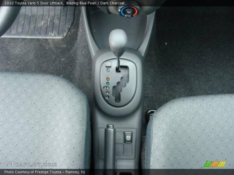 Blazing Blue Pearl / Dark Charcoal 2010 Toyota Yaris 5 Door Liftback