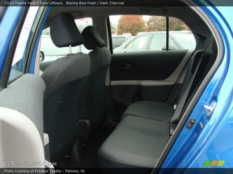 Blazing Blue Pearl / Dark Charcoal 2010 Toyota Yaris 5 Door Liftback