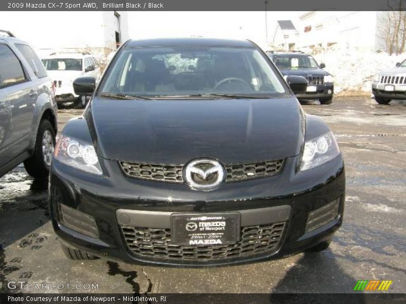 Brilliant Black / Black 2009 Mazda CX-7 Sport AWD