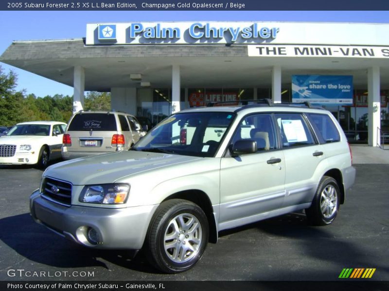 Champagne Gold Opalescent / Beige 2005 Subaru Forester 2.5 XS L.L.Bean Edition