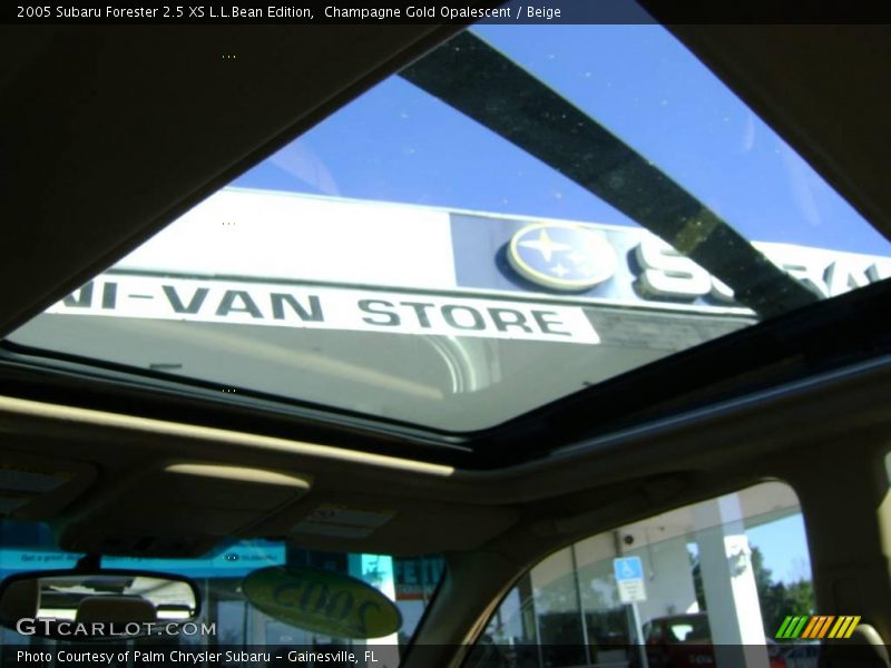 Champagne Gold Opalescent / Beige 2005 Subaru Forester 2.5 XS L.L.Bean Edition