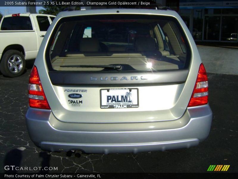 Champagne Gold Opalescent / Beige 2005 Subaru Forester 2.5 XS L.L.Bean Edition