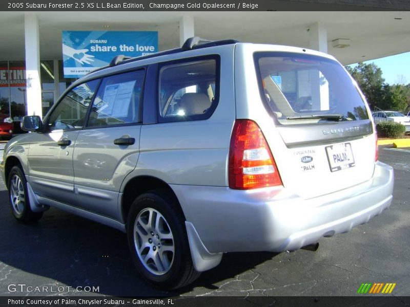 Champagne Gold Opalescent / Beige 2005 Subaru Forester 2.5 XS L.L.Bean Edition