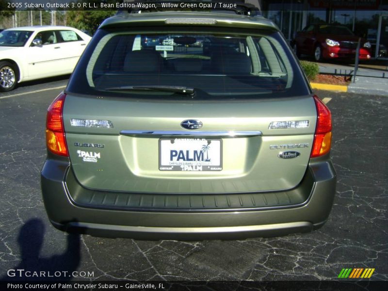 Willow Green Opal / Taupe 2005 Subaru Outback 3.0 R L.L. Bean Edition Wagon