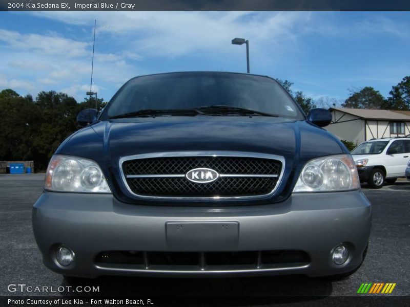 Imperial Blue / Gray 2004 Kia Sedona EX