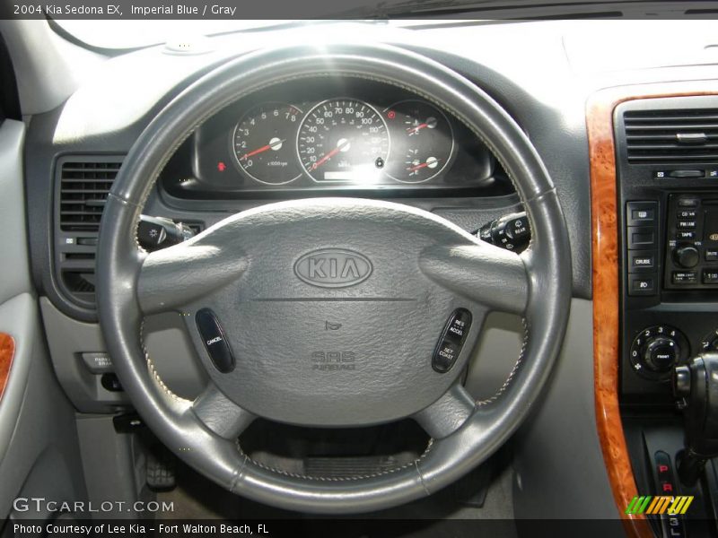 Imperial Blue / Gray 2004 Kia Sedona EX