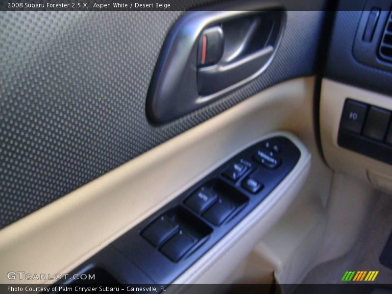 Aspen White / Desert Beige 2008 Subaru Forester 2.5 X