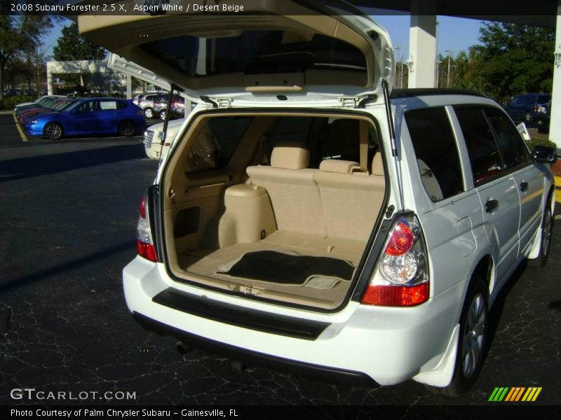 Aspen White / Desert Beige 2008 Subaru Forester 2.5 X