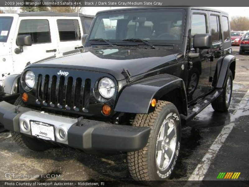 Black / Dark Slate Gray/Medium Slate Gray 2009 Jeep Wrangler Unlimited Sahara 4x4