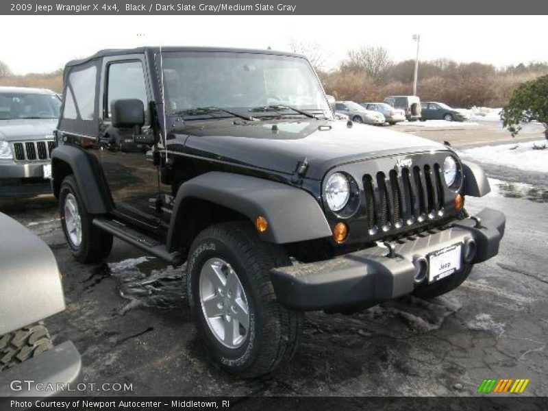 Black / Dark Slate Gray/Medium Slate Gray 2009 Jeep Wrangler X 4x4