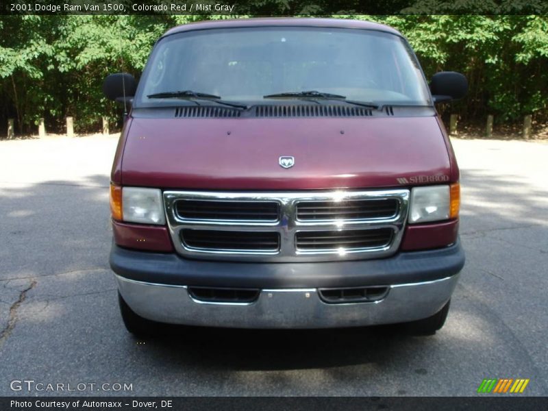 Colorado Red / Mist Gray 2001 Dodge Ram Van 1500