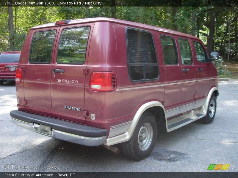 Colorado Red / Mist Gray 2001 Dodge Ram Van 1500