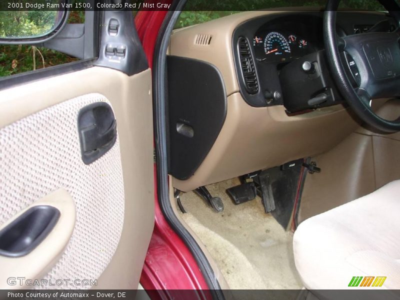 Colorado Red / Mist Gray 2001 Dodge Ram Van 1500