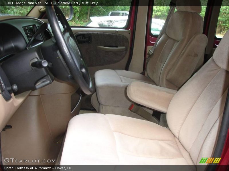 Colorado Red / Mist Gray 2001 Dodge Ram Van 1500