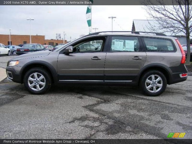 Oyster Grey Metallic / Anthracite Black 2008 Volvo XC70 AWD