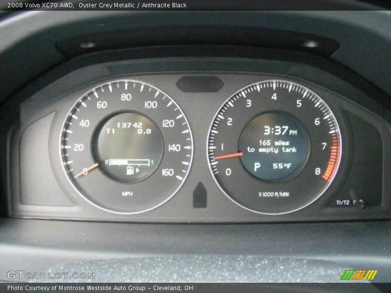 Oyster Grey Metallic / Anthracite Black 2008 Volvo XC70 AWD