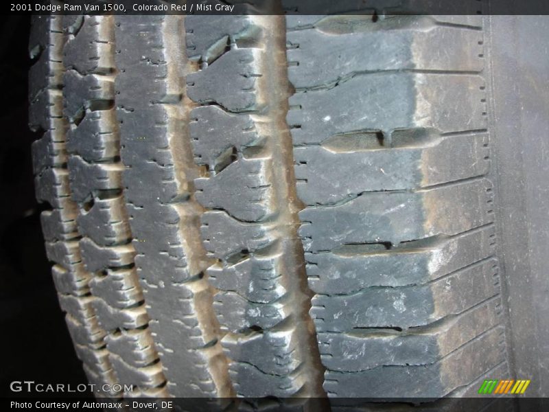 Colorado Red / Mist Gray 2001 Dodge Ram Van 1500