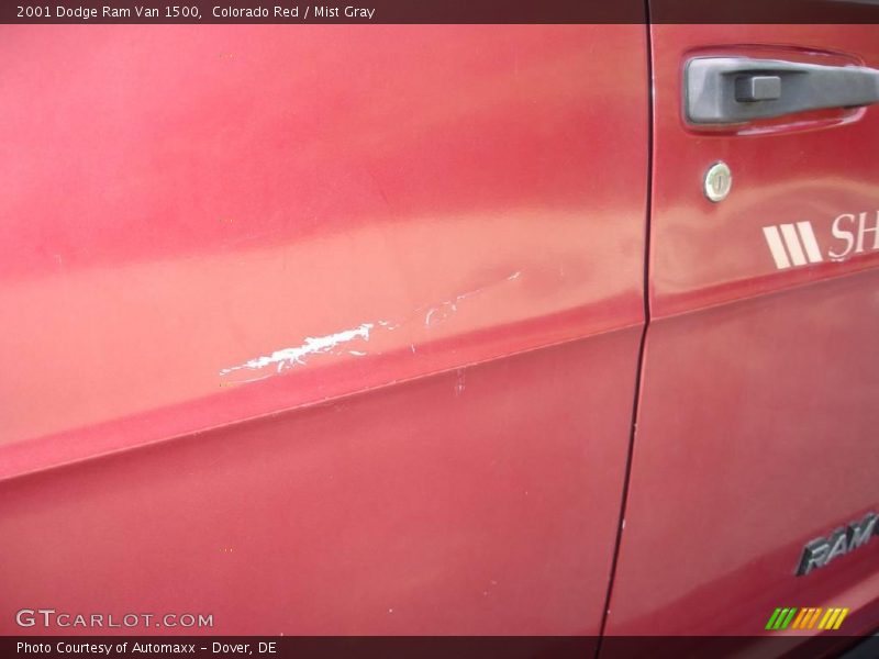 Colorado Red / Mist Gray 2001 Dodge Ram Van 1500