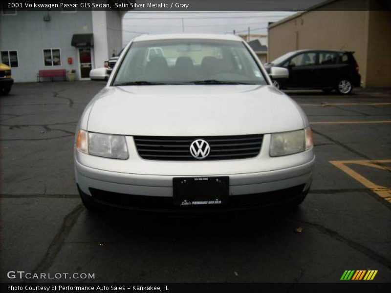 Satin Silver Metallic / Gray 2001 Volkswagen Passat GLS Sedan