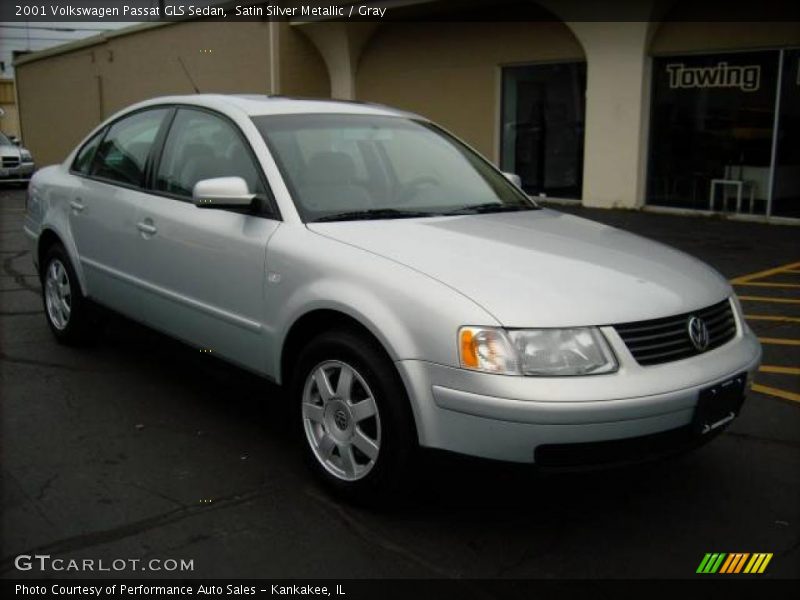 Satin Silver Metallic / Gray 2001 Volkswagen Passat GLS Sedan