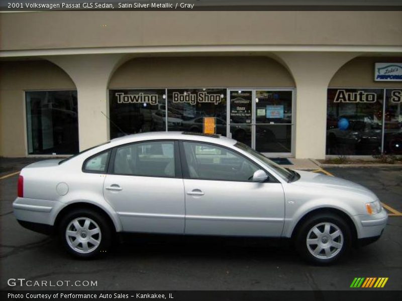 Satin Silver Metallic / Gray 2001 Volkswagen Passat GLS Sedan