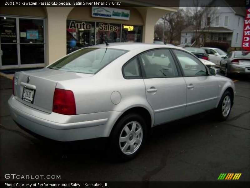 Satin Silver Metallic / Gray 2001 Volkswagen Passat GLS Sedan