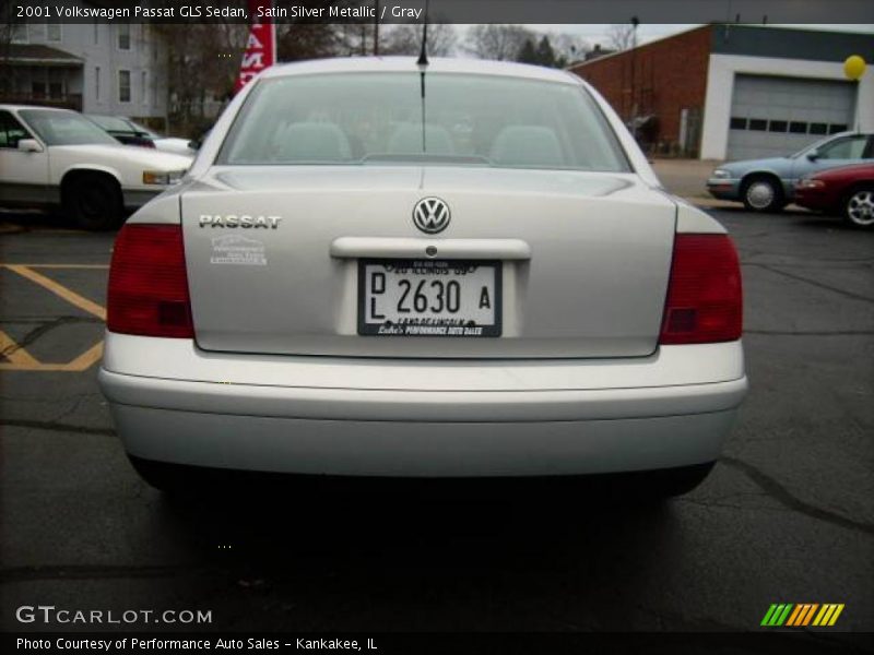 Satin Silver Metallic / Gray 2001 Volkswagen Passat GLS Sedan