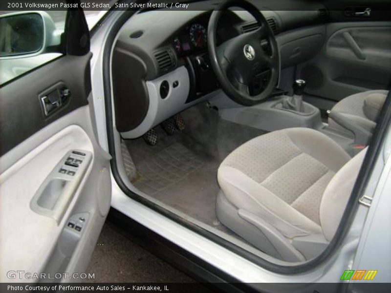 Satin Silver Metallic / Gray 2001 Volkswagen Passat GLS Sedan