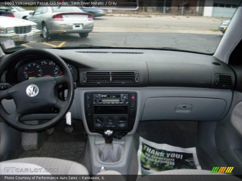 Satin Silver Metallic / Gray 2001 Volkswagen Passat GLS Sedan