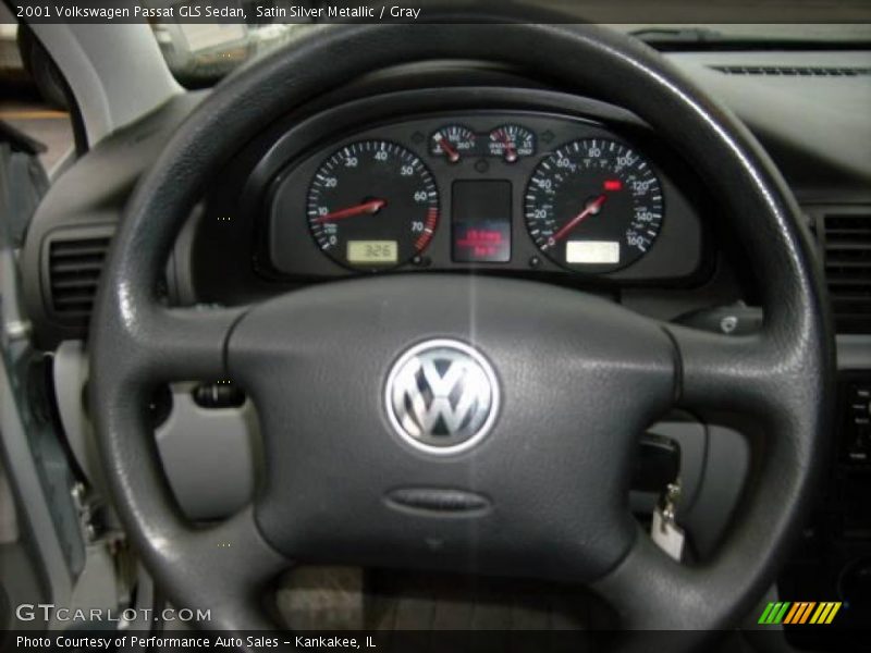 Satin Silver Metallic / Gray 2001 Volkswagen Passat GLS Sedan