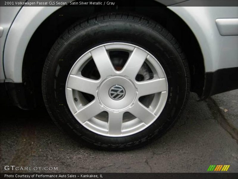 Satin Silver Metallic / Gray 2001 Volkswagen Passat GLS Sedan