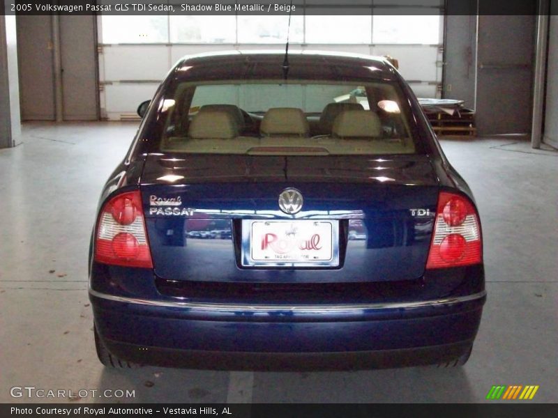 Shadow Blue Metallic / Beige 2005 Volkswagen Passat GLS TDI Sedan