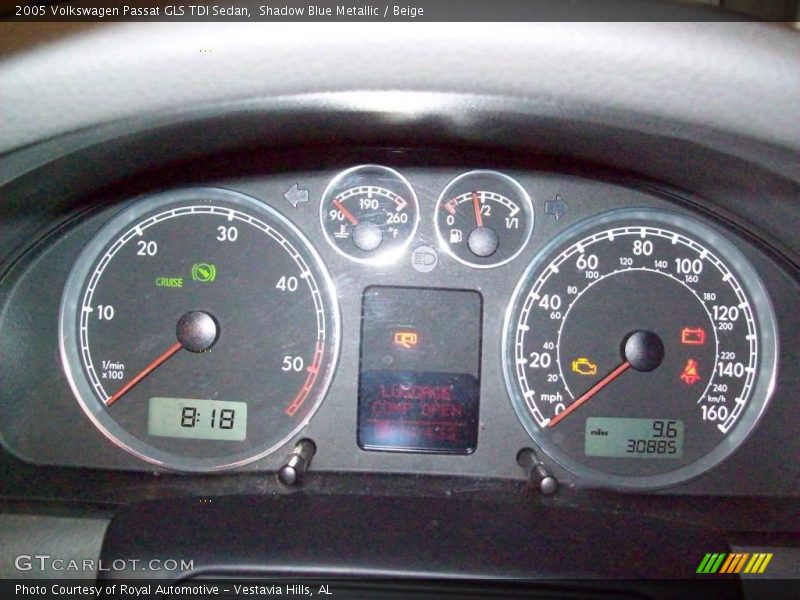 Shadow Blue Metallic / Beige 2005 Volkswagen Passat GLS TDI Sedan