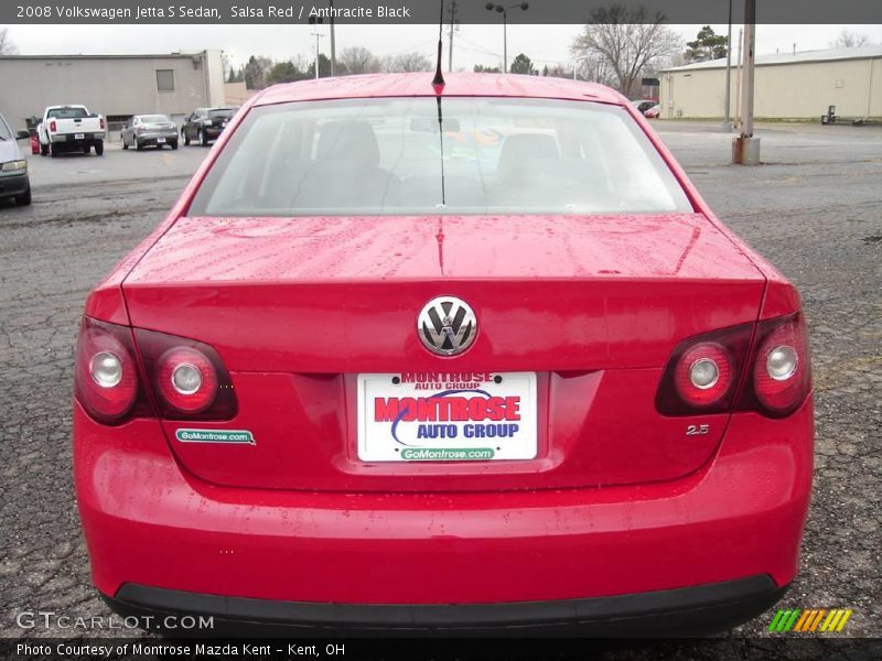 Salsa Red / Anthracite Black 2008 Volkswagen Jetta S Sedan