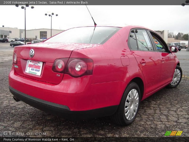 Salsa Red / Anthracite Black 2008 Volkswagen Jetta S Sedan