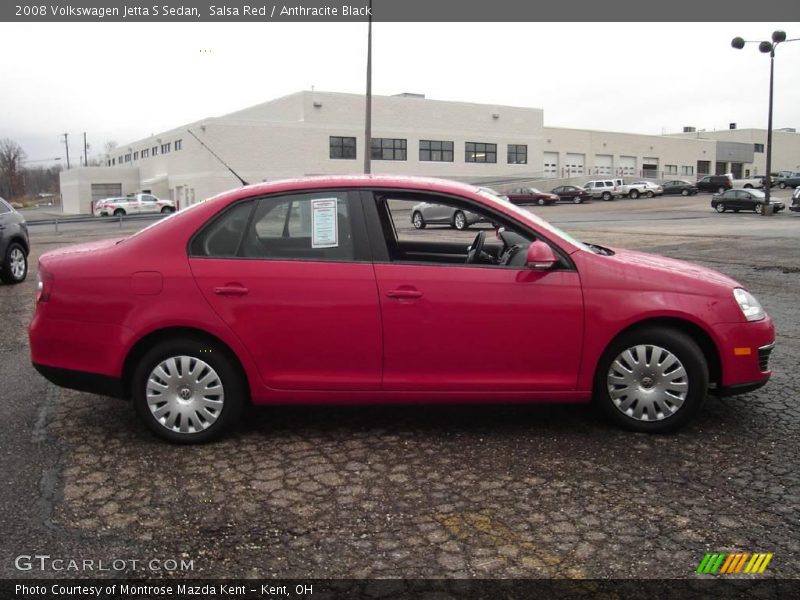 Salsa Red / Anthracite Black 2008 Volkswagen Jetta S Sedan