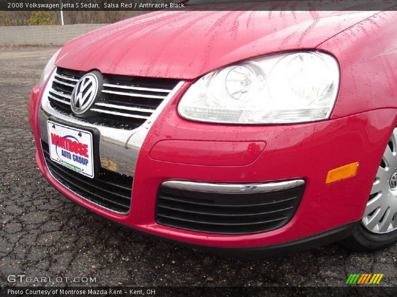 Salsa Red / Anthracite Black 2008 Volkswagen Jetta S Sedan