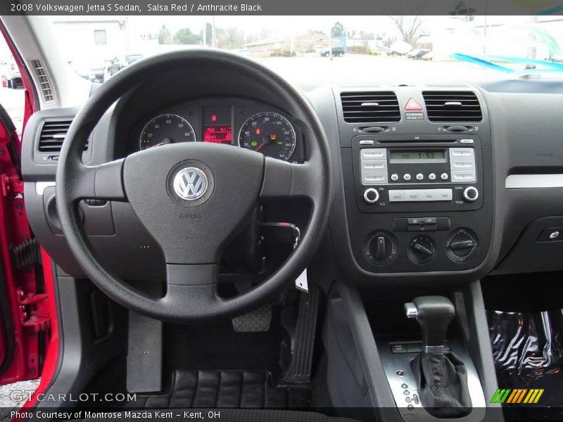 Salsa Red / Anthracite Black 2008 Volkswagen Jetta S Sedan