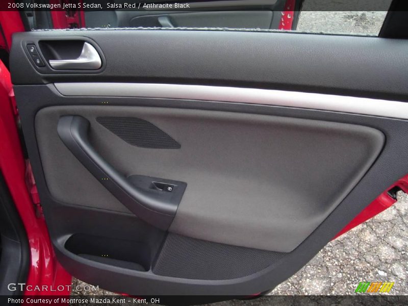 Salsa Red / Anthracite Black 2008 Volkswagen Jetta S Sedan