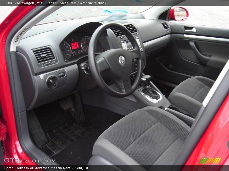 Salsa Red / Anthracite Black 2008 Volkswagen Jetta S Sedan