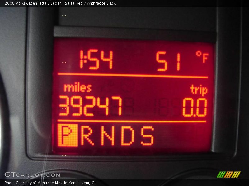 Salsa Red / Anthracite Black 2008 Volkswagen Jetta S Sedan